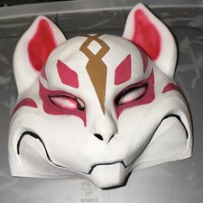 Fortnite Game Fox Drift Mask Latex Costume Cosplay Party Halloween