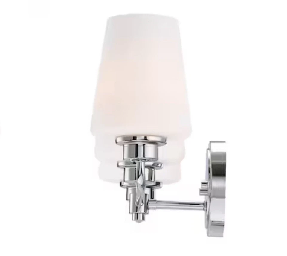 Переходный светильник для туалетного столика Allen + Roth Goldson 22,5 дюйма 3 лампы T230745-W - Изображение 3 из 4