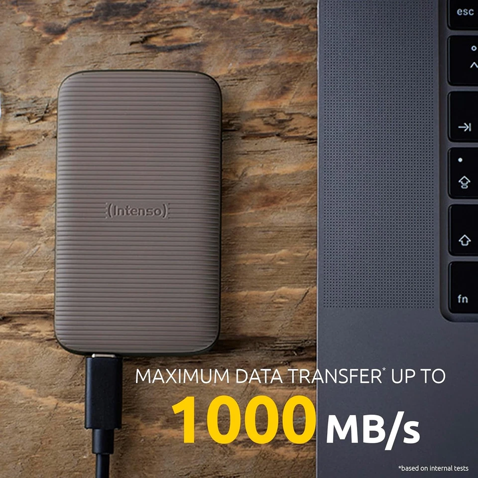 Intenso TX500 External SSD 1TB Portable Solid State Drive, Super Speed USB 3.2 G - Image 2 of 4