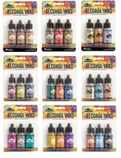 Tim Holtz Ranger ALCOHOL Ink Sets Three 1/2 oz bottles CHOICE Coordinated Colors