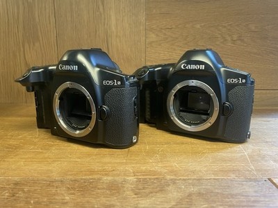 *BC Error : For Repair* Lot of 2 Canon EOS-1N Film Camera Body No Battery Grip