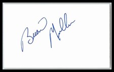 Brian Mullen 3 X 5 Index Card Autographed !!