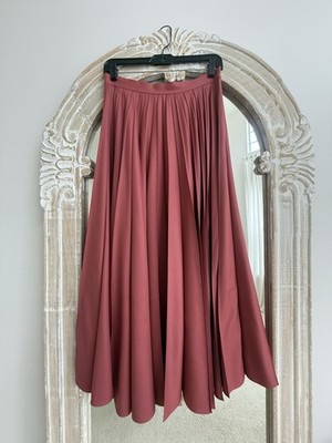 The Row pleated maxi wool skirt