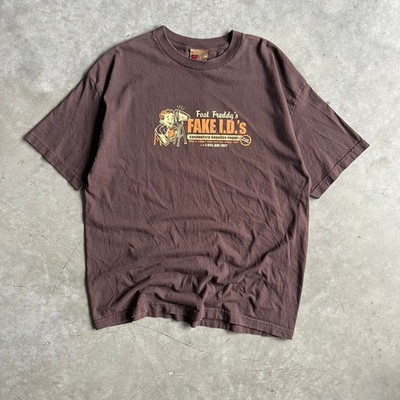 Y2K D Lab  Fast Freddy s Fakes  Brown Tee