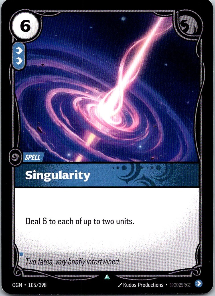 Singularity 105/298 Origins Riftbound League of Legends TCG NM