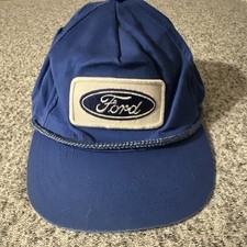 Vintage Ford Blue White Hat