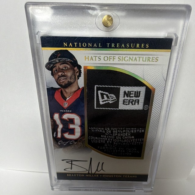 Panini National Treasures 2016 Braxton Miller 1/1 Print Plate 1/1 & 6/6hats off
