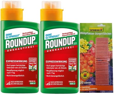 Roundup Express 2x 400ml Konzentrat Unkrautex Unkrautvernichter gegen Unkraut