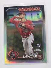 2024 Topps Chrome Refractor Rookie Card RC Jordan Lawlar #229. rookie card picture