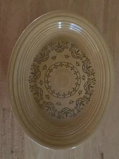 Vintage Casualstone by Coventry Ironstone Platter 10.5" x 12" in Antique Gold