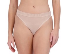 Steve Madden Women's Underwear Mesh High Leg Bikini Rose Dust Pink Large