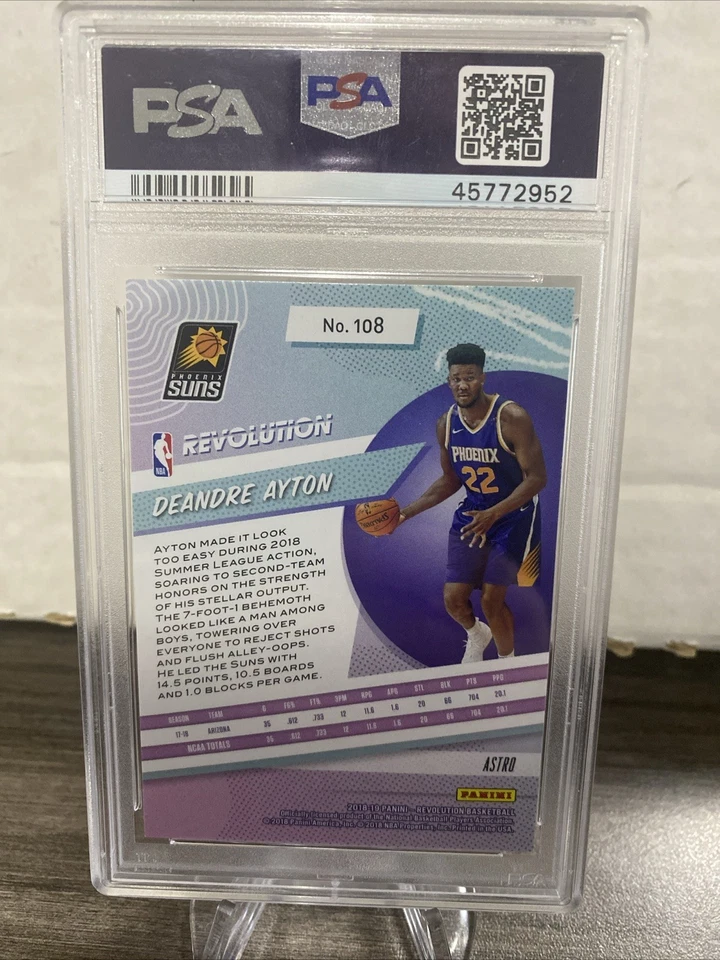 2018-19 Panini Revolution Astro DeAndre Ayton #108 PSA 10 GEM MT Rookie RC - Image 2 of 2