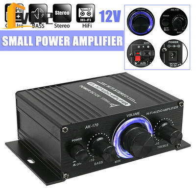 400W HiFi Audio 12V Auto Stereo Verstärker Mini Power Amplifier Audioverstärker