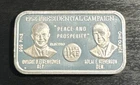 1952 Presidential Campaign Eisenhower #ed Rare 1 Troy Oz. .999 Silver Bar -3