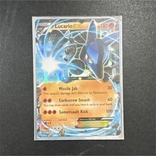 Pokémon Lucario EX Ultra Rare Holo 180 HP Card 54/111 XY Furious Fists