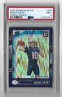 Drake Maye 2024 Donruss Optic Purple Shock Prizm RC PSA 9