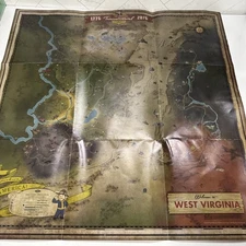 Fallout 76 West Virginia Wasteland Map - Fallout Crate Loot Crate Version
