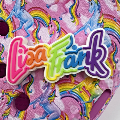 Crocs Lisa Frank Rainbow Unicorn Classic Clog Pink 208826 Mens