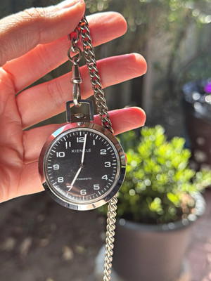 Vintage Kienzle Taschenuhr mit Kette (Antimagnetic)
