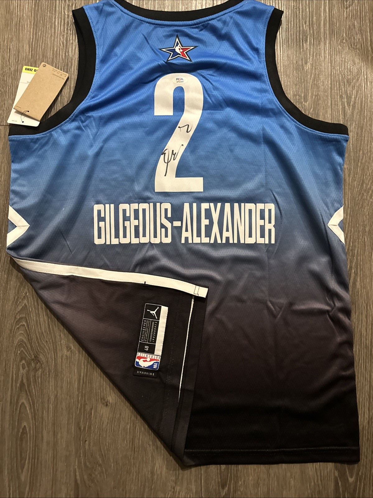 Shai Gilgeous Alexander Autographed Signed Oklahoma City Thunder Jersey! Psa Coa 