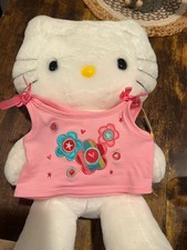 Hello Kitty Sanrio Build A Bear Plush 18 With Shirt And Original Tags