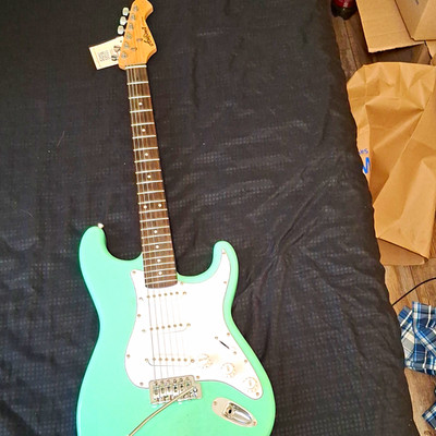 Aria Pro II STG-series Solid Body Electric Guitar Green 6-String Right-Handed