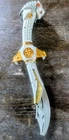 94 Vintage 17" Power Rangers Bandai White Gold Working Talking Saba Sword As Is
