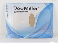 NEW Doc Miller Nylon Closed Toe Compression Socks Beige 15-20mmHg 4X-Large