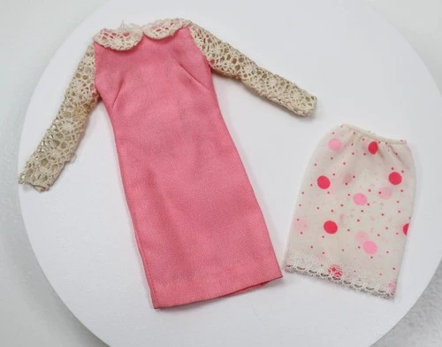 Vintage Francie Dance Party #1257 Dress & Slip 1966 Mattel