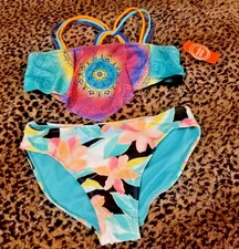 Wonder Nation Swimsuit Set Size L 10-12 