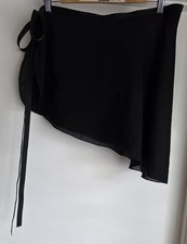 Capezio Women's PS Black Polyester Mini Dance Skirt 15in Length USA Made