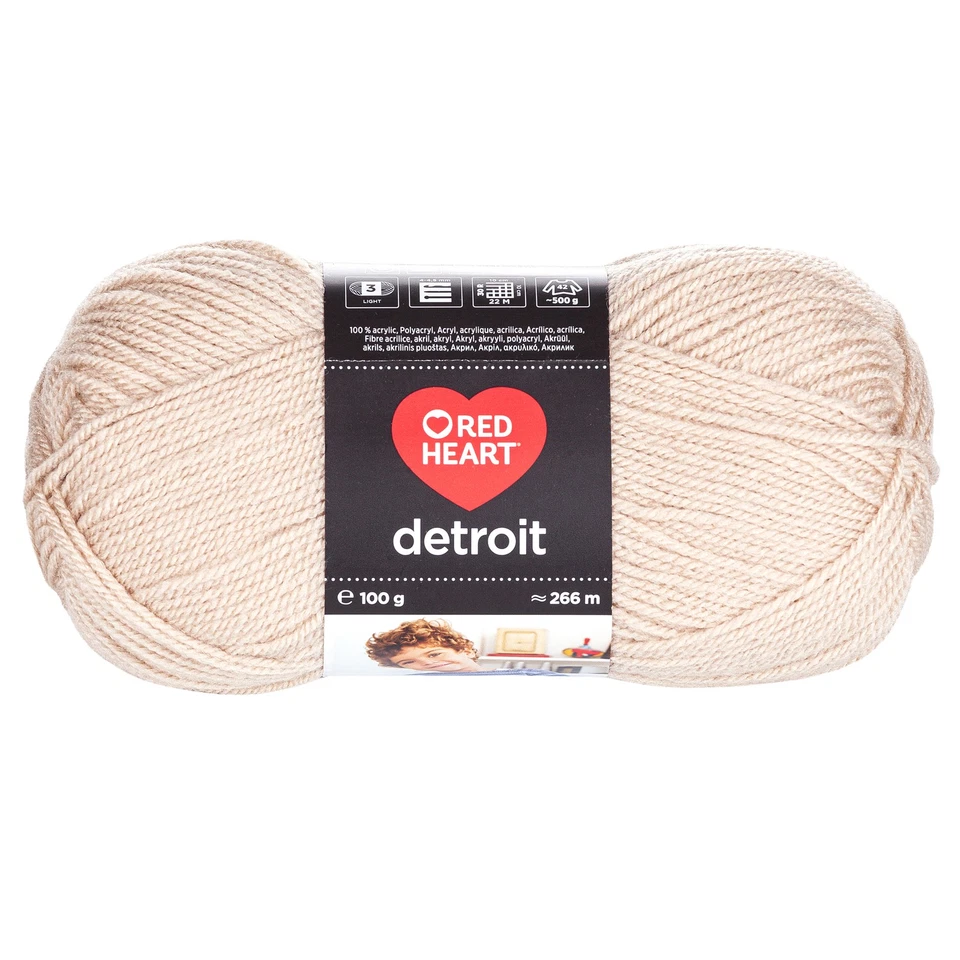 MEZ CRAFTS GROUP GMBH MEZ Red Heart Detroit Garn 100 g – 100 % Polyacryl verschiedene Farben