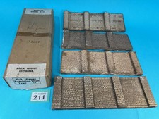 A.C.E.M. Products 4 Piece Cement Retaining Walls, Boxed, GC.