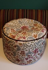 Dunelm runder kleiner Sitz weicher Pouf Pouf Sitzsack Sitzsack Fußhocker Ottomane