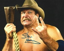 Stan Hansen Autographed Pro Wrestling 8x10 Photo WWE WCW AJPW