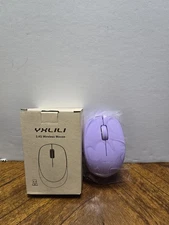 YXLILI Portable Wireless Mouse 2.4GHz Silent USB Optical Mouse 1600 DPI Purple