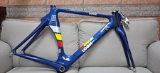 Set telaio look KG 186 196 carbonio 57 cm blu vintage frame aero monoblade retrò