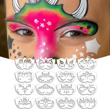 16 Pcs Face Paint Stencils FOR Kids Gifts Reusable Painting Templates