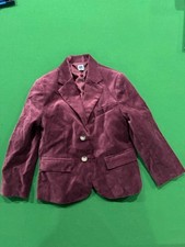 Janie  Jack Boys  Velvet Blazer Burgundy Size 5 Toddler