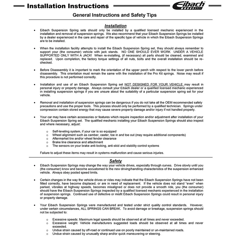 Kit de resortes rebajadores delanteros traseros Eibach 8434.140 PRO-KIT para Volvo S60 R 2004-07 Foto 2 de 4