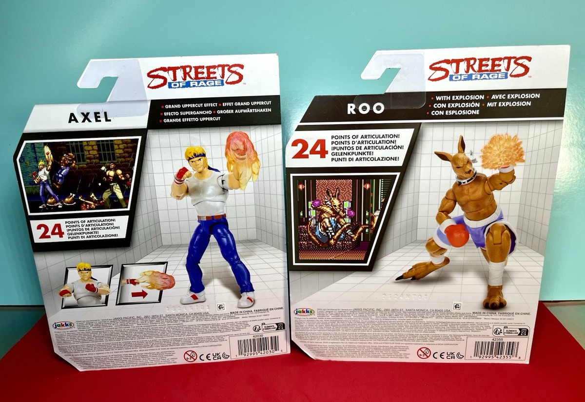 JAKKS Pacific SEGA - Streets of Rage Action Figure 2pk: AXEL & ROO 