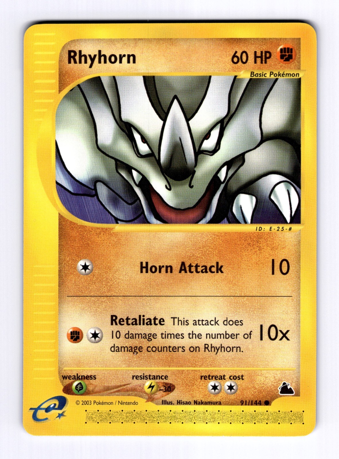 Rhyhorn Skyridge #91 (2003) NM Pokemon