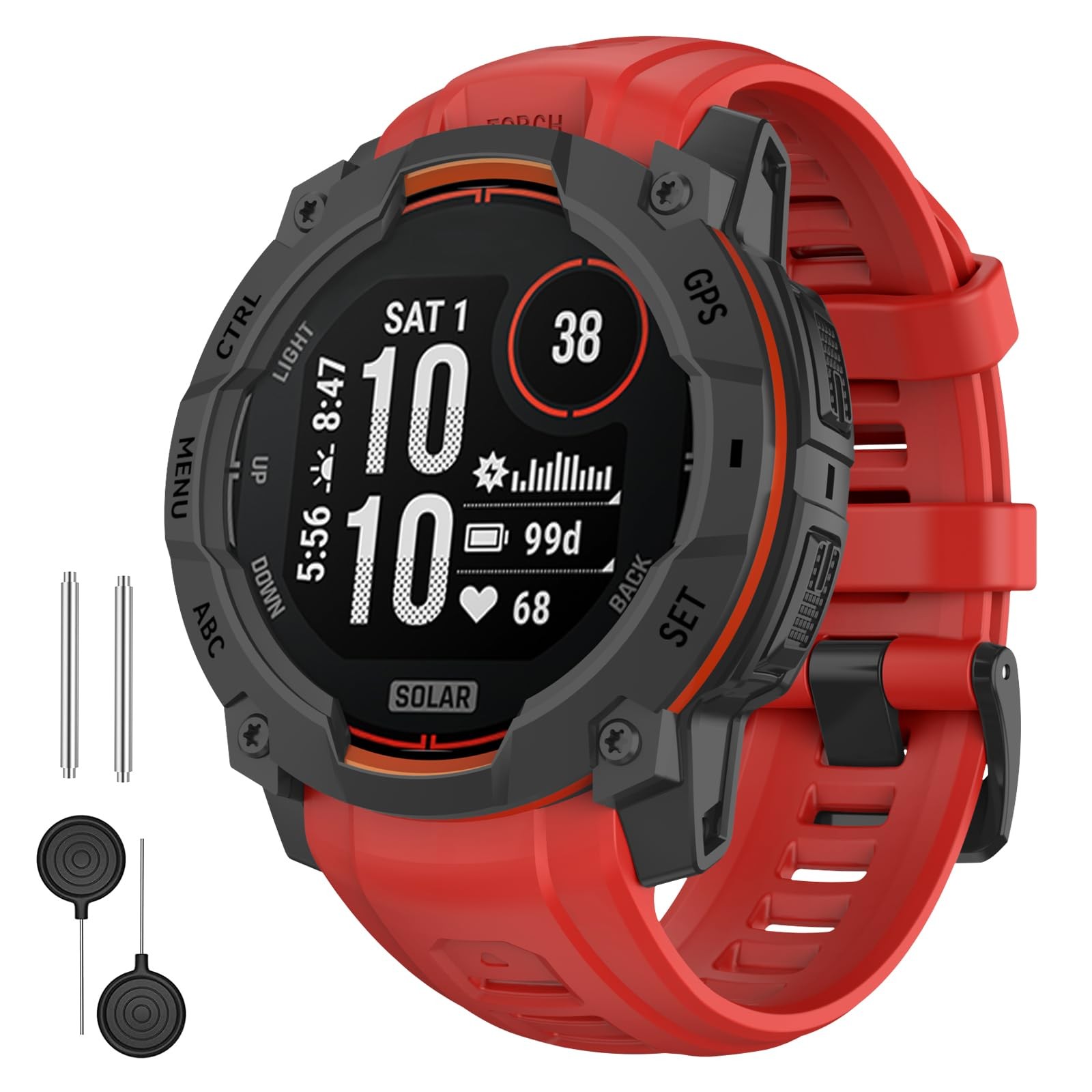Bracelet montre Garmin Instinct 3 50mm idéal pour rando et outdoor