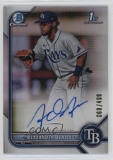 2022 Bowman Chrome Prospect Refractor 69/499 Alexander Ovalles #CPA-AO Auto 11hp