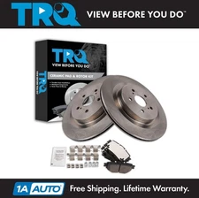 TRQ Rear Brake Pad & Rotor Kit Fits 2020-2024 Toyota Highlander