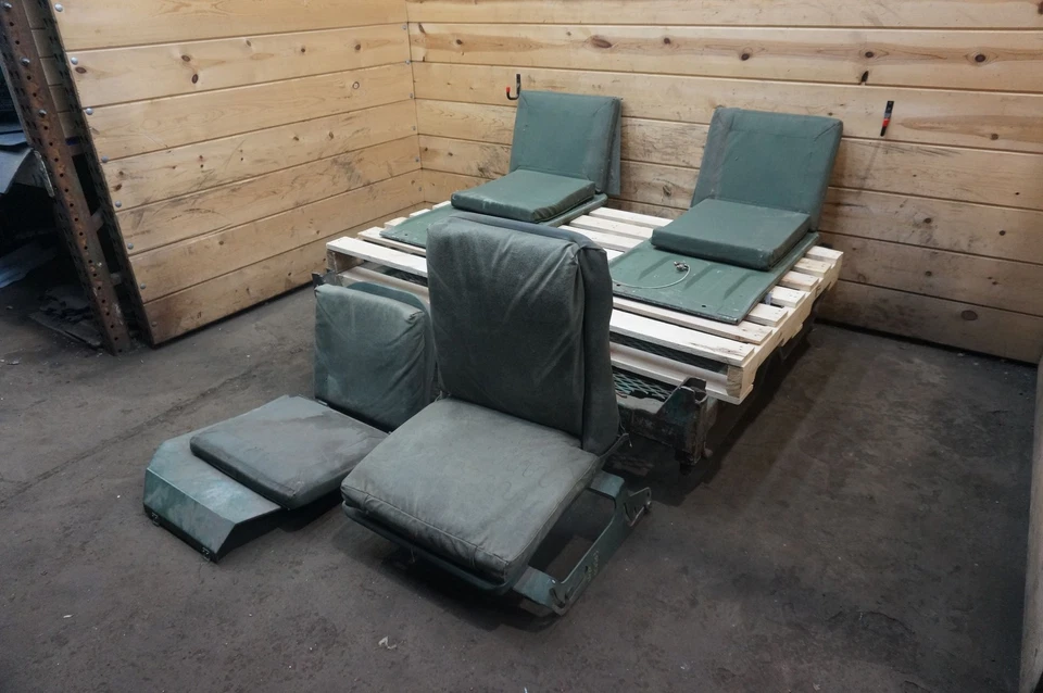 Set Front & Rear Seat Cushion Panel AM General Hummer Humvee H1 M998 1992 *Note - Image 4 of 4