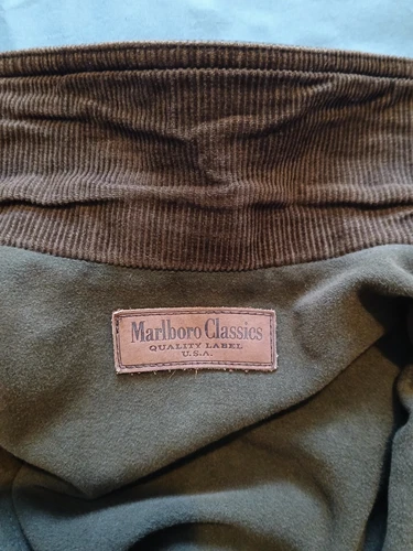 Marlborough Classics Chore Jacket Size Large Vintage Brown Moleskin Cowboy - Picture 12 of 20