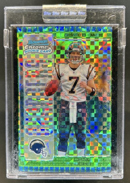 2005 Bowman Chrome Craig Ochs Uncirculated Green Xfractors RC #/50 Chargers