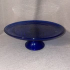 Vintage Wexford Anchor Hocking 12" Cobalt Blue Cake Plate