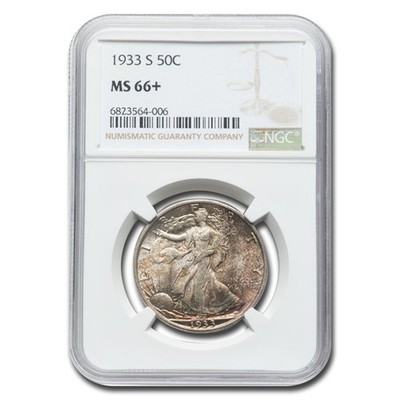 1933-S Walking Liberty Half Dollar MS-66+ NGC | eBay